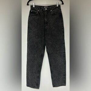 Sandro Black Acid Wash Straight Jeans Size 36 US Size 4
